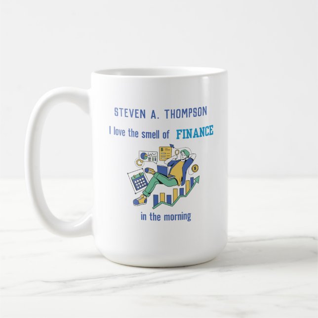 Anpassad Rollig Finans  Kaffemugg (Vänster)