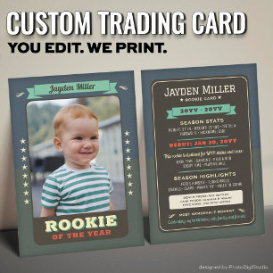 Anpassad Rookie Trading Card, Första födelsedagen