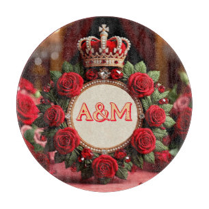 👑 Anpassad ros krona monogram namn present till h