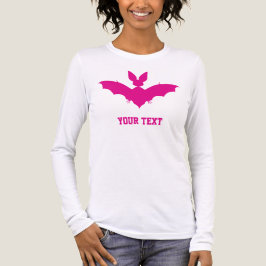 Anpassad Rosa Fladdermus Söt Goth Namn T Shirt