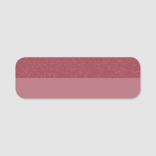Anpassad Rosa Guld Delad Horisontell Klassisk Namn Namnbricka