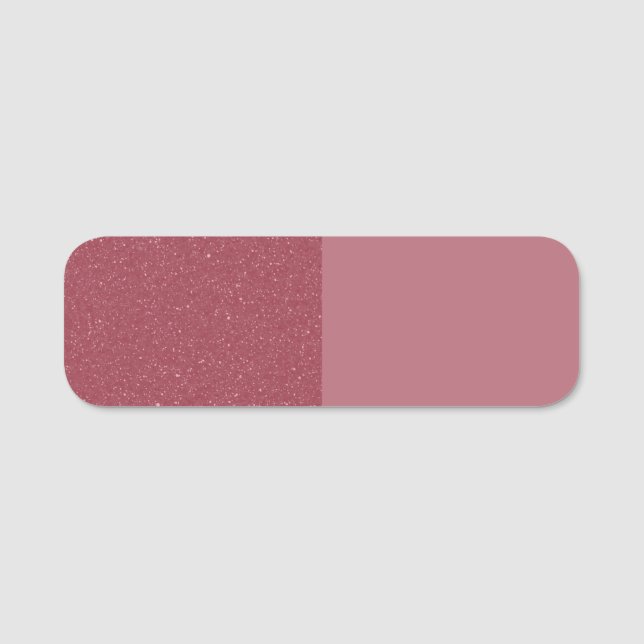 Anpassad Rosa Guld Split Klassisk Namnskylt Namnbricka (Framsida)