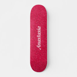 Anpassad rosa med det gigantiska moderna mönster mini skateboard bräda 18,5 cm
