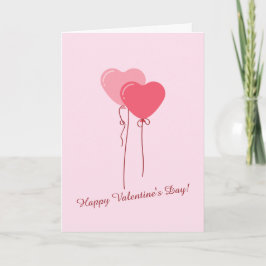 Anpassad Rosa Minimalistisk Alla Hjärtans Dag Kort