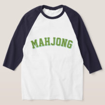 Anpassad Rosa Preppy Varsity Mahjong Grafisk