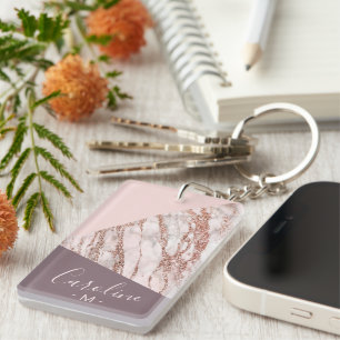 Anpassad roséguld marmorering konstnärlig design 