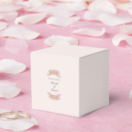 Anpassad rosenträdgård blommig minimalism bröllop presentaskar