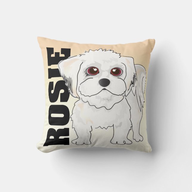 Anpassad "ROSIE" Hundkudde Kudde (Framsida)
