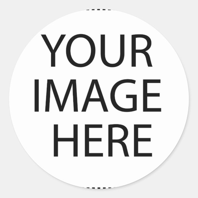 Anpassad Runt Klistermärke (Framsida)