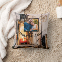 Anpassad Rustik Gårdshus Lykta Lampa Vintage Trä