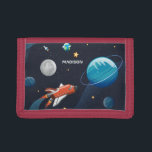 Anpassad Rymden Shuttle Galaxy<br><div class="desc">Rymden Trifold Wallet kan du lägga till ett namn för att göra det personligt. Ta en titt på de andra objekten i samlingen nedan som bagagemärkena för att matcha den söta trifold Wallet Add a namn genom att klicka på länken "Personalize" ovan</div>