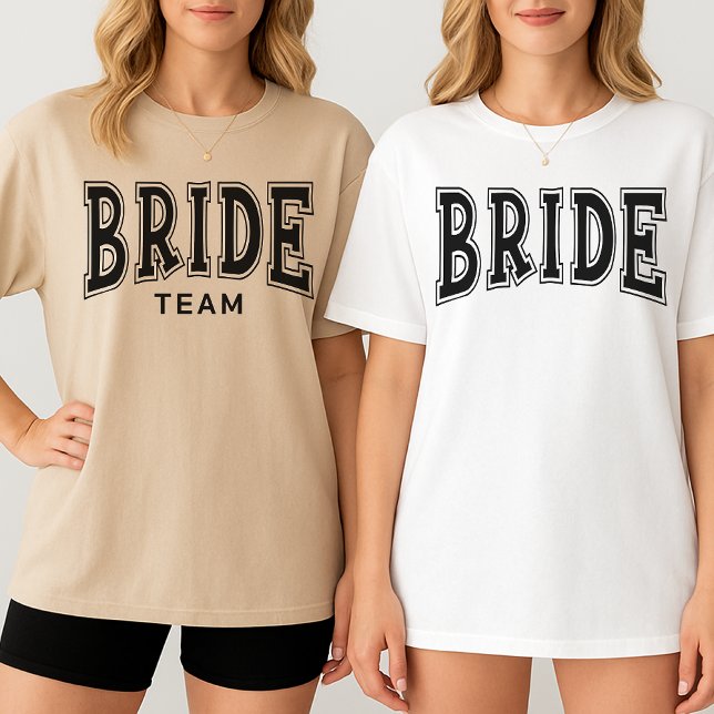 Anpassad Sängkammarparty för Brud Tröja, Brud T Shirt (Bride Team Shirt, Bride Team Sweatshirt, Retro Bride Team Shirt, Retro Bride Team Sweatshirt,)