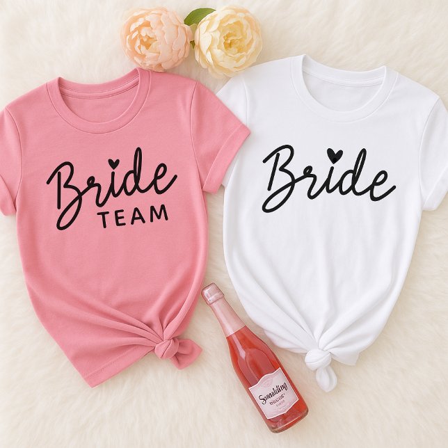 Anpassad Sängvätning Brudtärna Tröja (Bridal Team Shirt, Bridal Team Sweatshirt, Personalized Bridal Team Shirt, Bridesmaid Proposal Gift,)