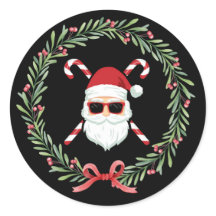 Anpassad Santa Krans Kors Käppar Jul Högtid