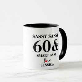 Anpassad Sassy Sextio Funny Birthday Gift Mugg