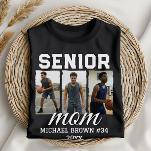 Anpassad Senior Mom-avgångsfoto & namn T Shirt