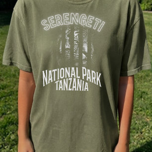 Anpassad SerengetiNationalpark Tanzania Vilda djur T Shirt
