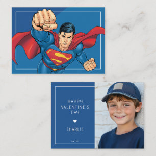 Anpassad seriebildsstil Superman Foto Alla Hjärtan Anteckningskort