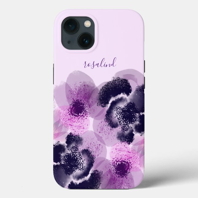 Anpassad signatur Rosa Blommig Monogram (Baksida)