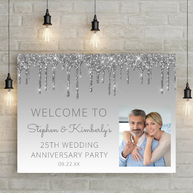 Anpassad silverfotografi för 25-årsjubileum poster (Skapare uppladdad)