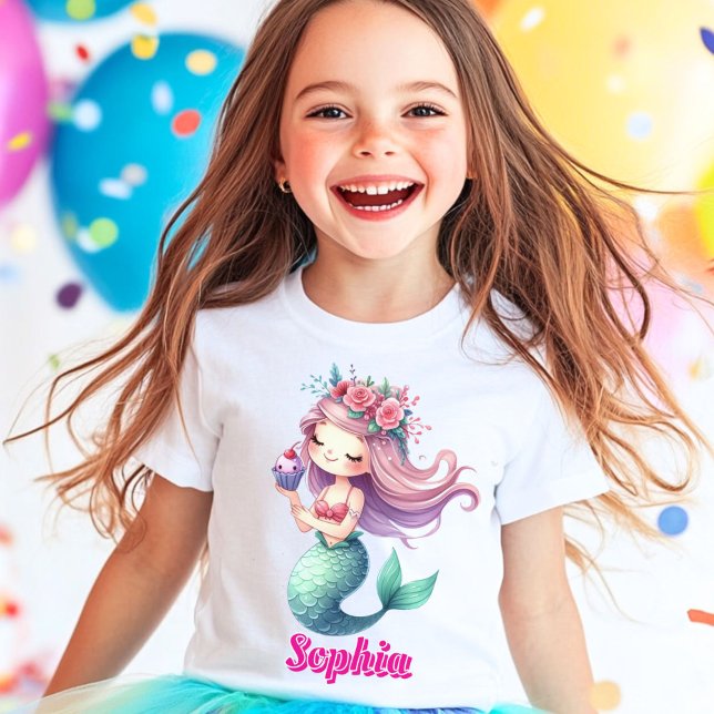 Anpassad sjöjungfru rosa namn   t shirt (Skapare uppladdad)