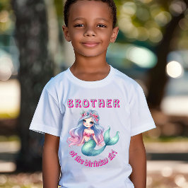 Anpassad sjöjungfrubroder till födelsedagsflickan  t shirt