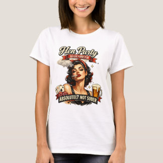 Anpassad Sjung / Möhippa Rolig Drickaktivitet T Shirt