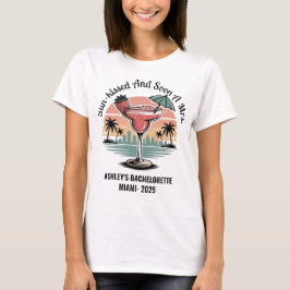 Anpassad Sjungande Miami Brud Brudtärna Fest T Shirt