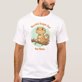 Anpassad Skäggig Drakpappa T-Shirt