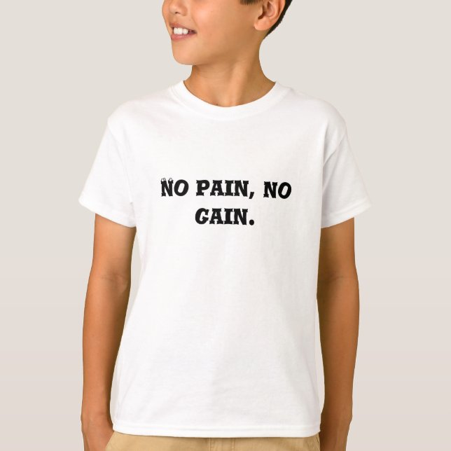 Anpassad Skapa Din Egen text | GYM motivation |  T Shirt (Framsida)