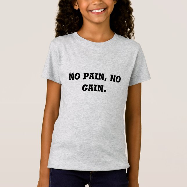 Anpassad Skapa Din Egen text | GYM motivation |  T Shirt (Framsida)