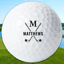 Anpassad Skapad Golfare Personlig Monogram & Namn