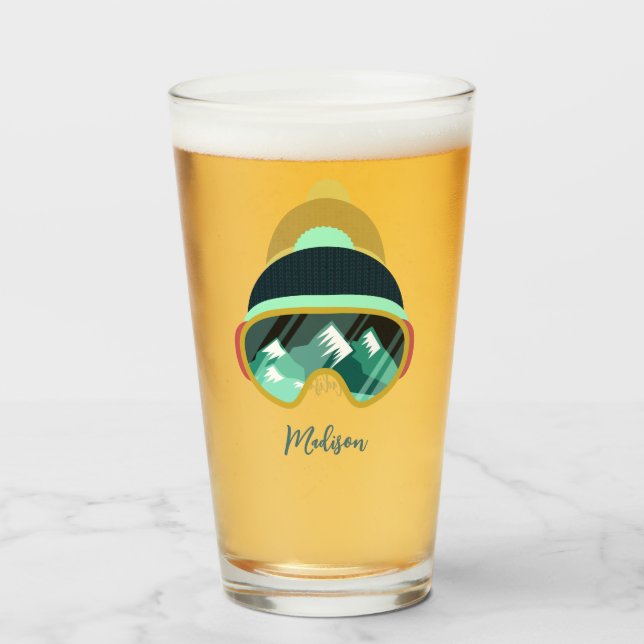 Anpassad skidmask glaskopp (Baksida fylld)