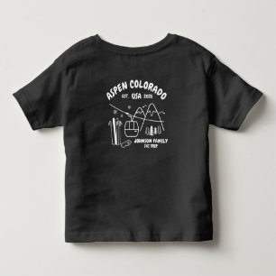 Anpassad skidresa familj vänner grupp matchning t shirt
