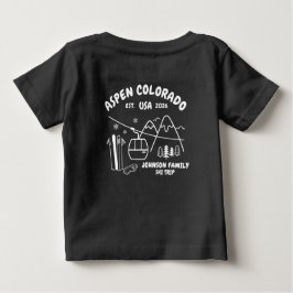 Anpassad skidresa familj vänner grupp matchning t shirt