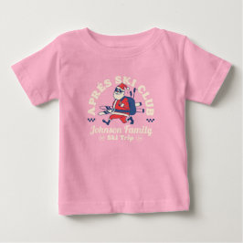 Anpassad skidtur för familjevänner Grupp Skidor T Shirt