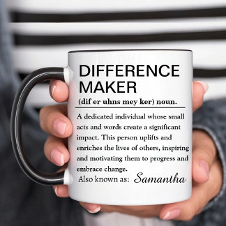 Anpassad Skillnadsskapare Definition Kaffe Mugg
