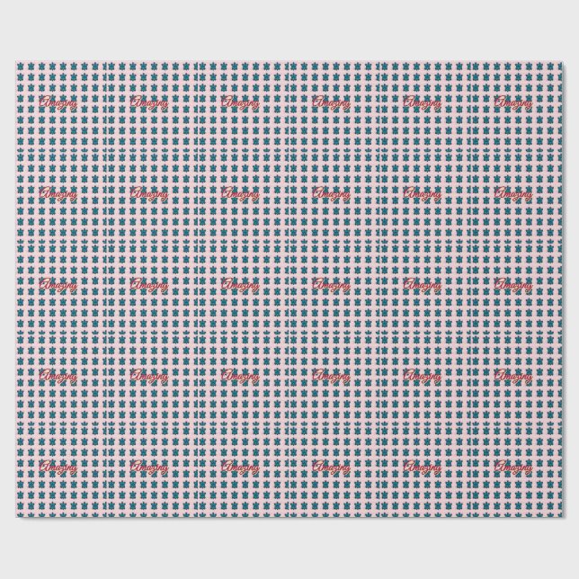 Anpassad sköldpaddsmönstrad Sherpafilt Presentpapper (Platt)