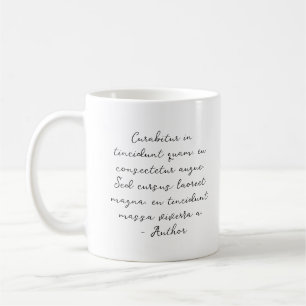 Anpassad skript citat dikt sångtext kaffemugg