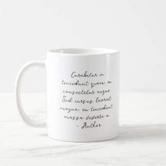 Anpassad skript citat dikt sångtext kaffemugg