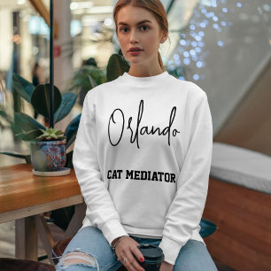 Anpassad skript för husdjursvårdare Stad namn Katt T Shirt