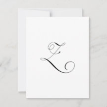 Anpassad skriptmonogram "Z"