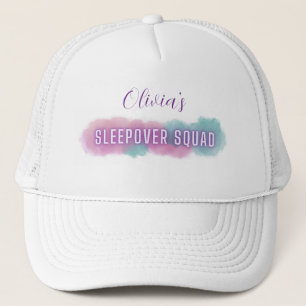 Anpassad "Sleepover Squad"   Pastel färg   Keps