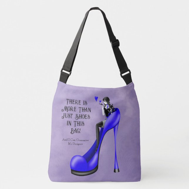 Anpassad slogan Modekvinnor i stiletto Axelväska (Framsida)