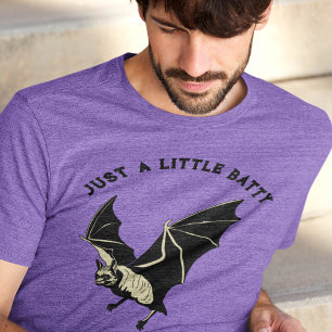 Anpassad slogan Retro Halloween fladdermus-grafik T Shirt