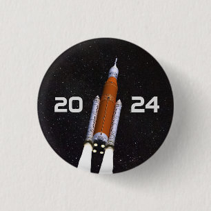 Anpassad SLS Space Rocket-Studentfest Papper Knapp