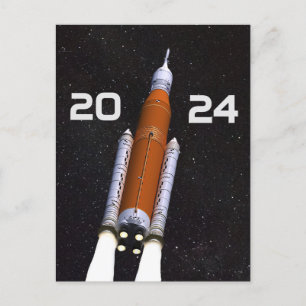 Anpassad SLS Space Rocket-Studentfest Papper Vykort