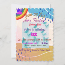 ANPASSAD SMÅBARN ARTISTIK 🌈 RAINBOW BIRTHDAY