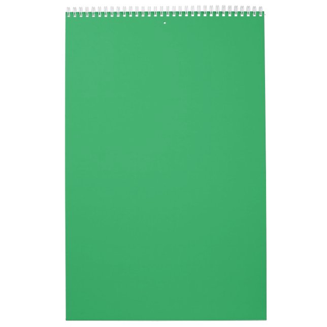 Anpassad smaragdgrön knappnål kalender (Omslag)