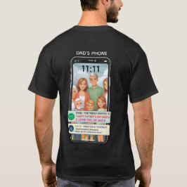 Anpassad Smartphone Fars Dag T-Shirt